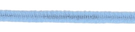Chenille - Piberenser 7 mm lyseblå
